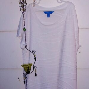 White Short Sleeve Women's Top